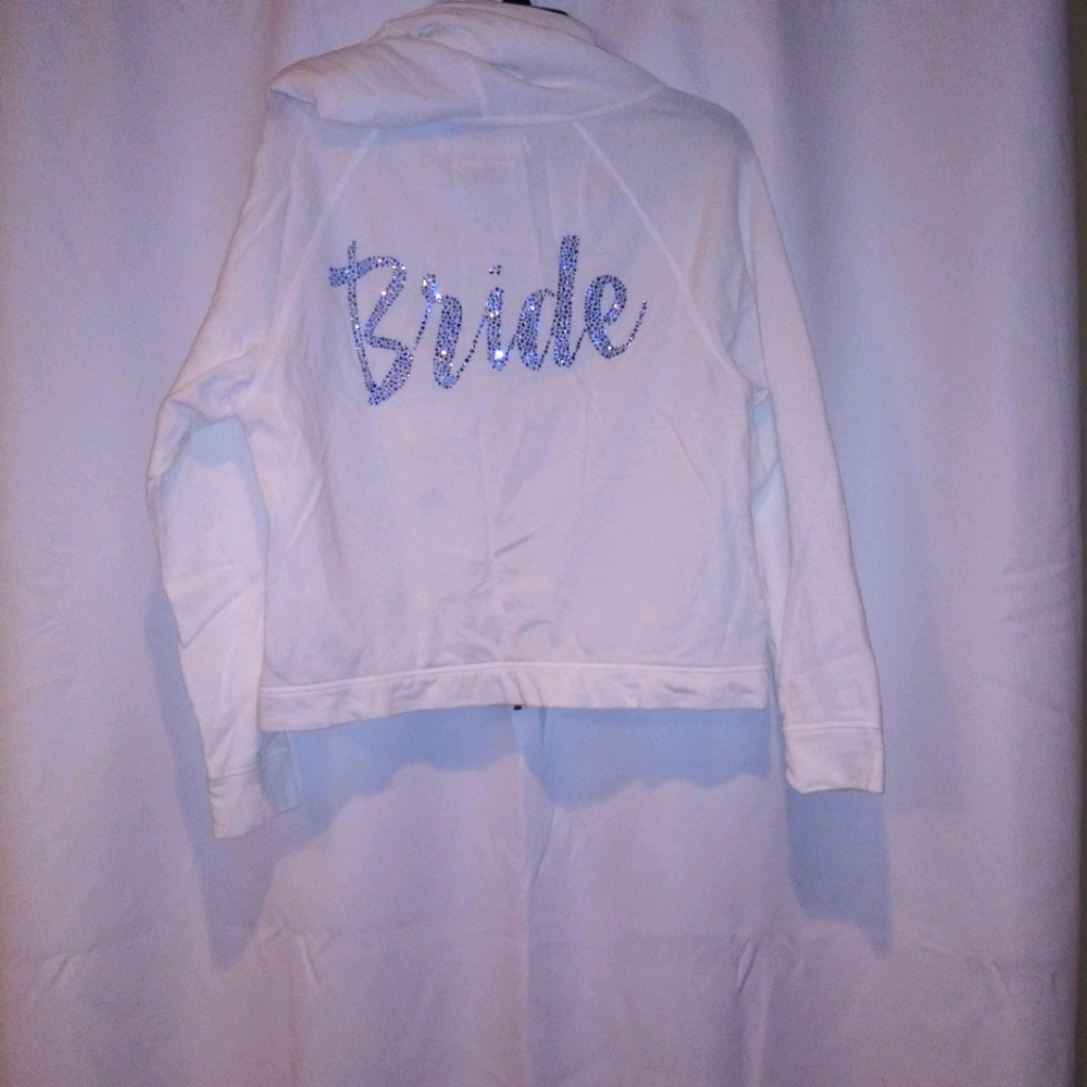 I do.VS Blue Rhinestone Zip Hoodie